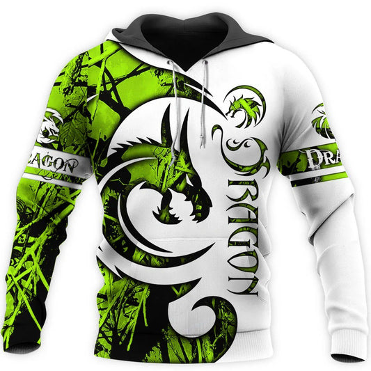 3D Tattoo and Dungeon Dragon Hoodie T Shirt For Men and Women NM050947-Apparel-NM-Hoodie-S-Vibe Cosy™