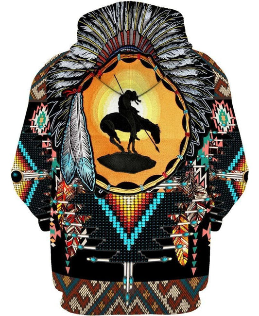3D All Over Print Horse Hoodie NM120805-Apparel-NM-Hoodie-S-Vibe Cosy™