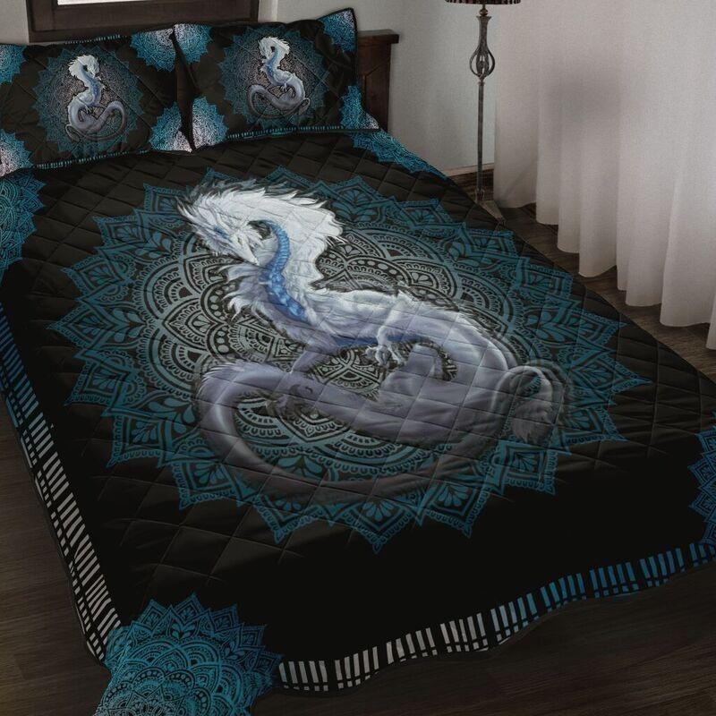 Loving White Dragon Quilt Bedding Set NM20042301-Quilt-NM-Queen-Vibe Cosy™