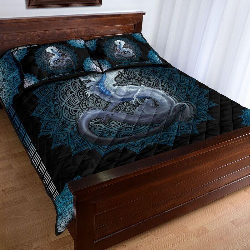 Loving White Dragon Quilt Bedding Set NM20042301-Quilt-NM-Queen-Vibe Cosy™