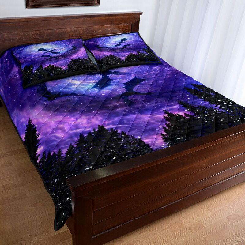 Galaxy Dragon Art Quilt Bedding Set NM20042503-Quilt-NM-Queen-Vibe Cosy™