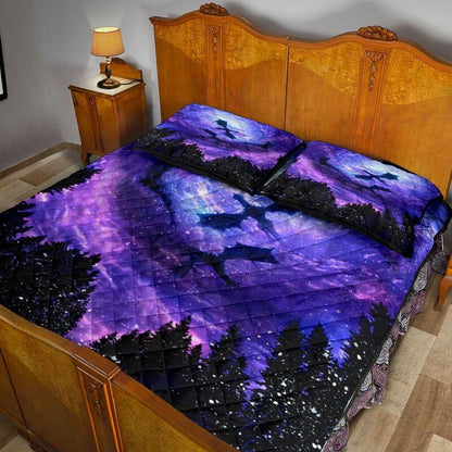 Galaxy Dragon Art Quilt Bedding Set NM20042503-Quilt-NM-Queen-Vibe Cosy™