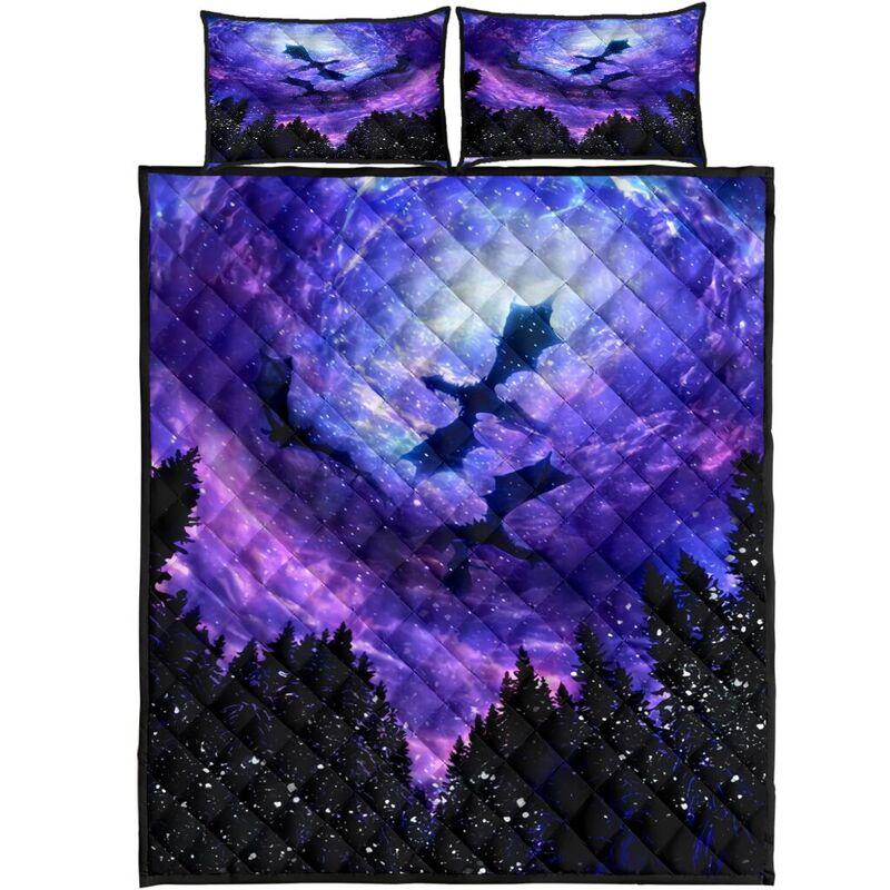 Galaxy Dragon Art Quilt Bedding Set NM20042503-Quilt-NM-Queen-Vibe Cosy™