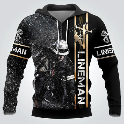 Electrician & Lineman Hoodie T Shirt Sweatshirt For Men and Women NM220309-Apparel-NM-Hoodie-S-Vibe Cosy™