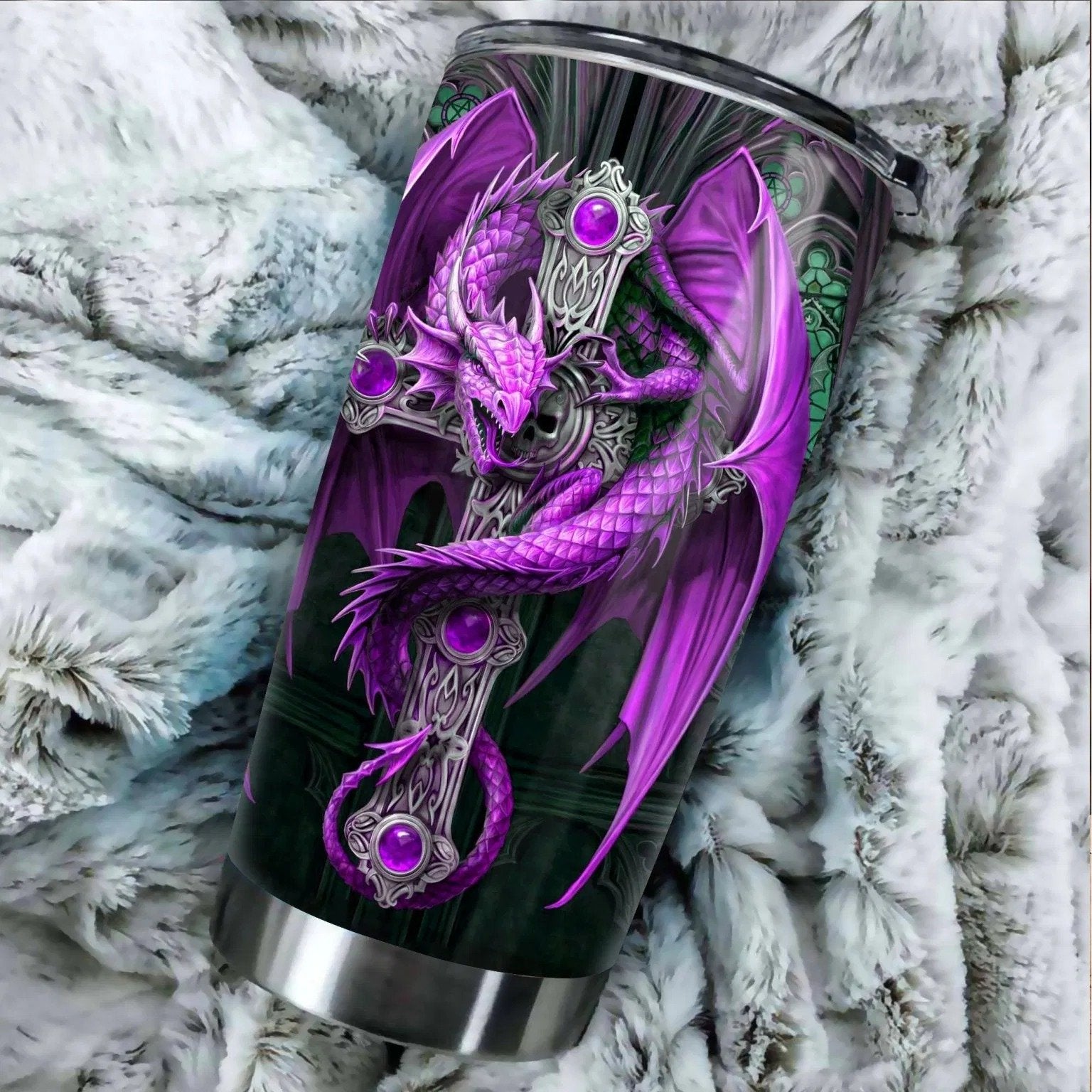 Dragon & Dungeon Tattoo Tumbler 20 Oz NMT020312-NM-Vibe Cosy™