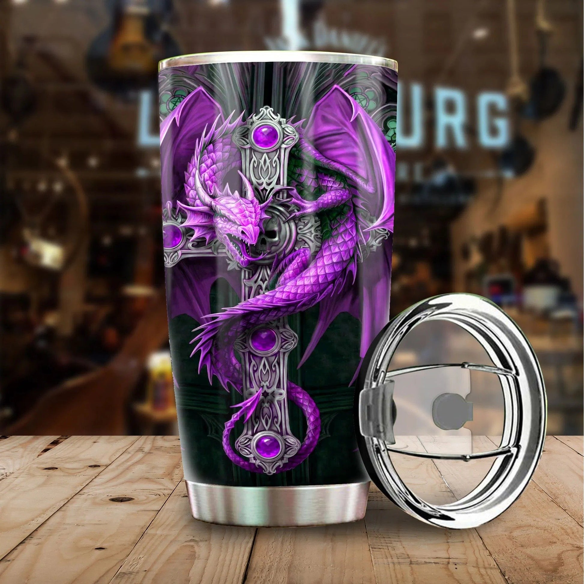 Dragon & Dungeon Tattoo Tumbler 20 Oz NMT020312-NM-Vibe Cosy™