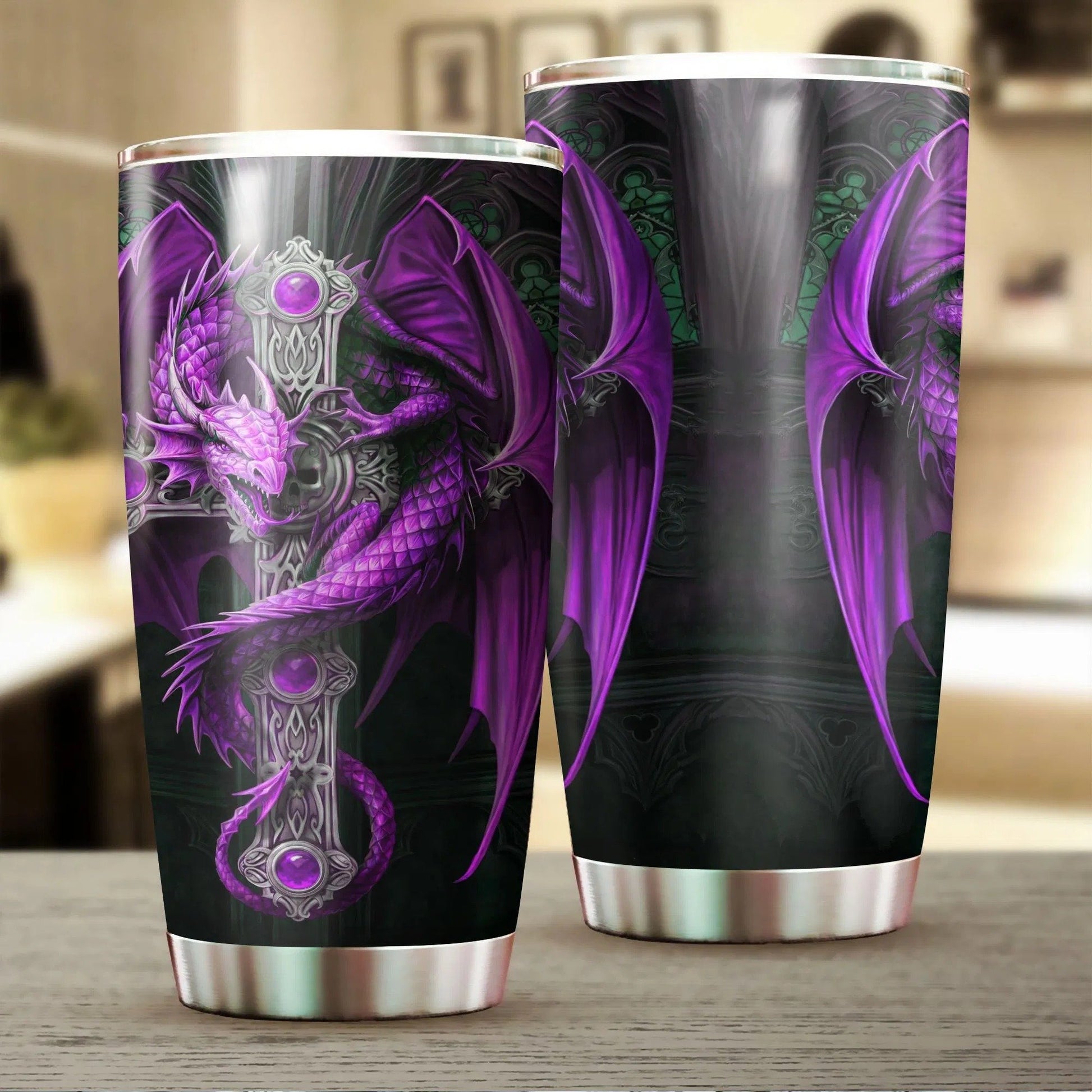 Dragon & Dungeon Tattoo Tumbler 20 Oz NMT020312-NM-Vibe Cosy™