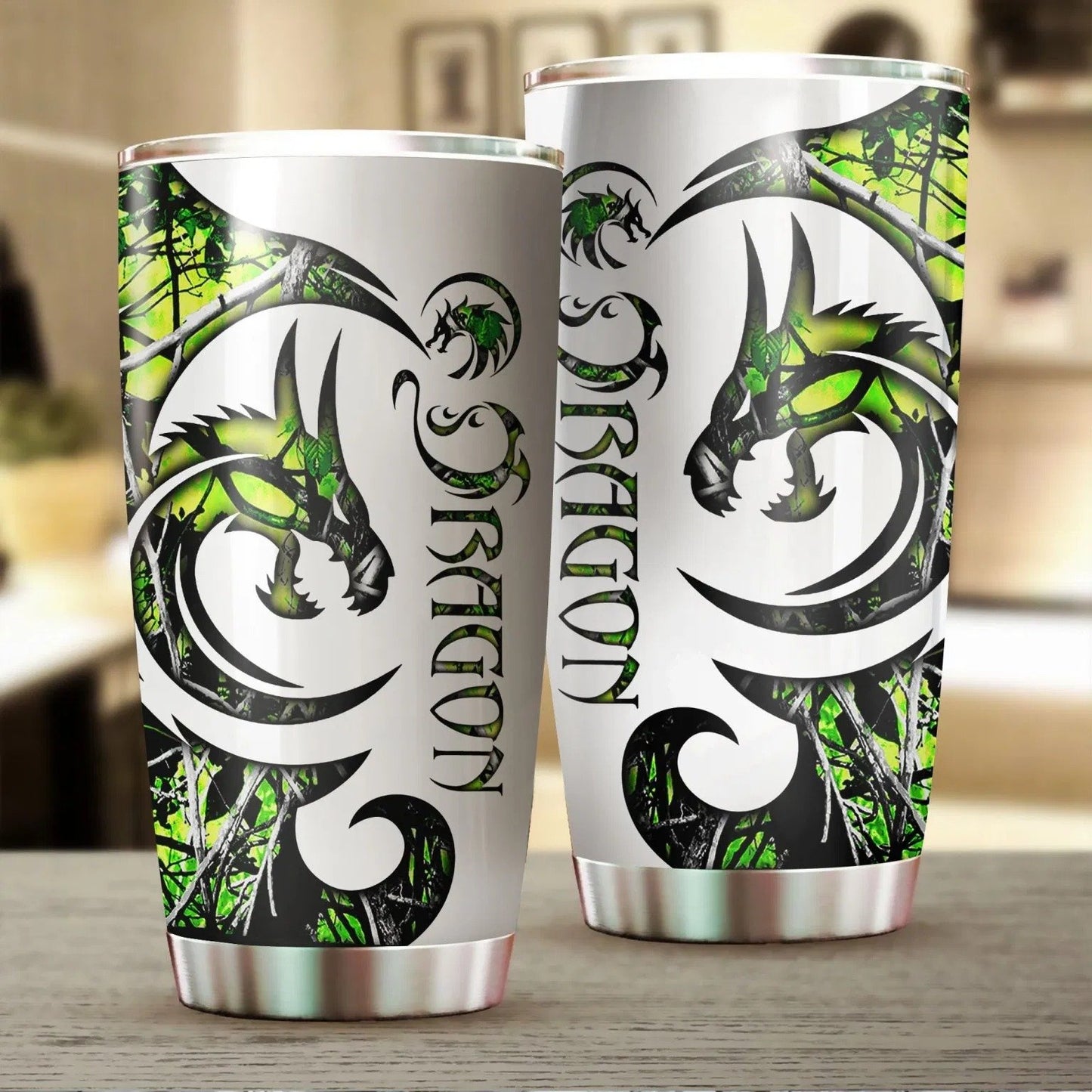 Dragon & Dungeon Tattoo Tumbler 20 Oz Pi020321-NM-Vibe Cosy™