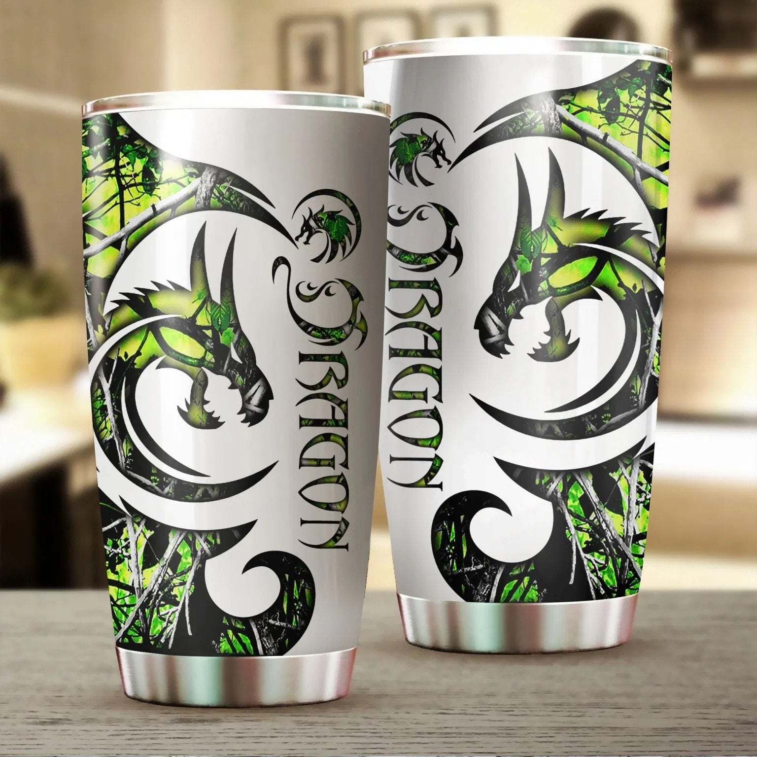 Dragon & Dungeon Tattoo Tumbler 20 Oz Pi020321-NM-Vibe Cosy™
