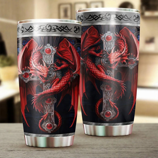 Dragon & Dungeon Tattoo Tumbler 20 Oz NMT020322-NM-Vibe Cosy™
