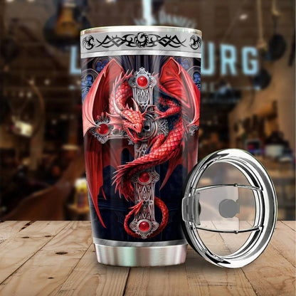 Dragon & Dungeon Tattoo Tumbler 20 Oz NMT020322-NM-Vibe Cosy™