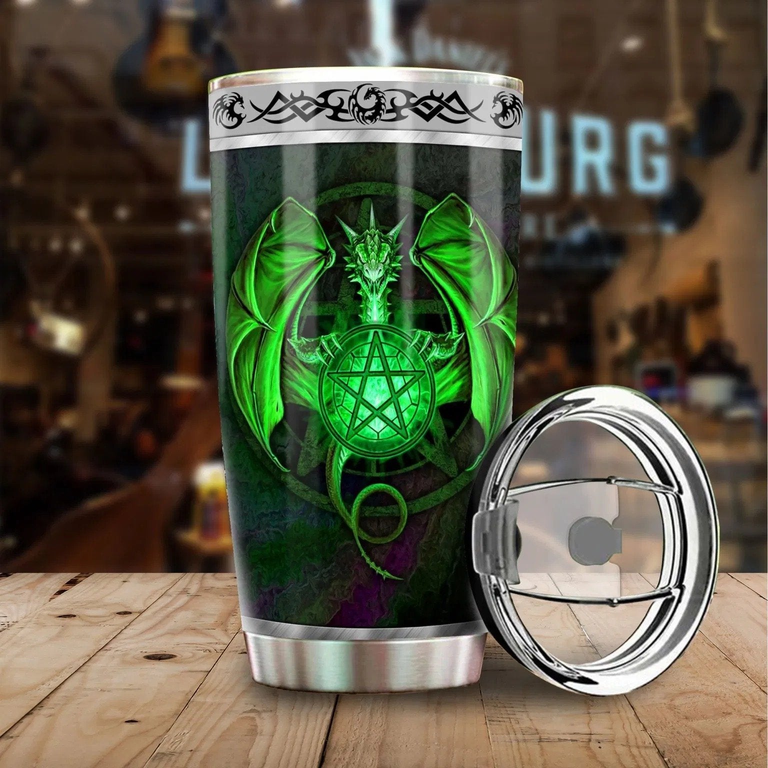 Dragon & Dungeon Tattoo Tumbler 20 Oz Pi020326-NM-Vibe Cosy™