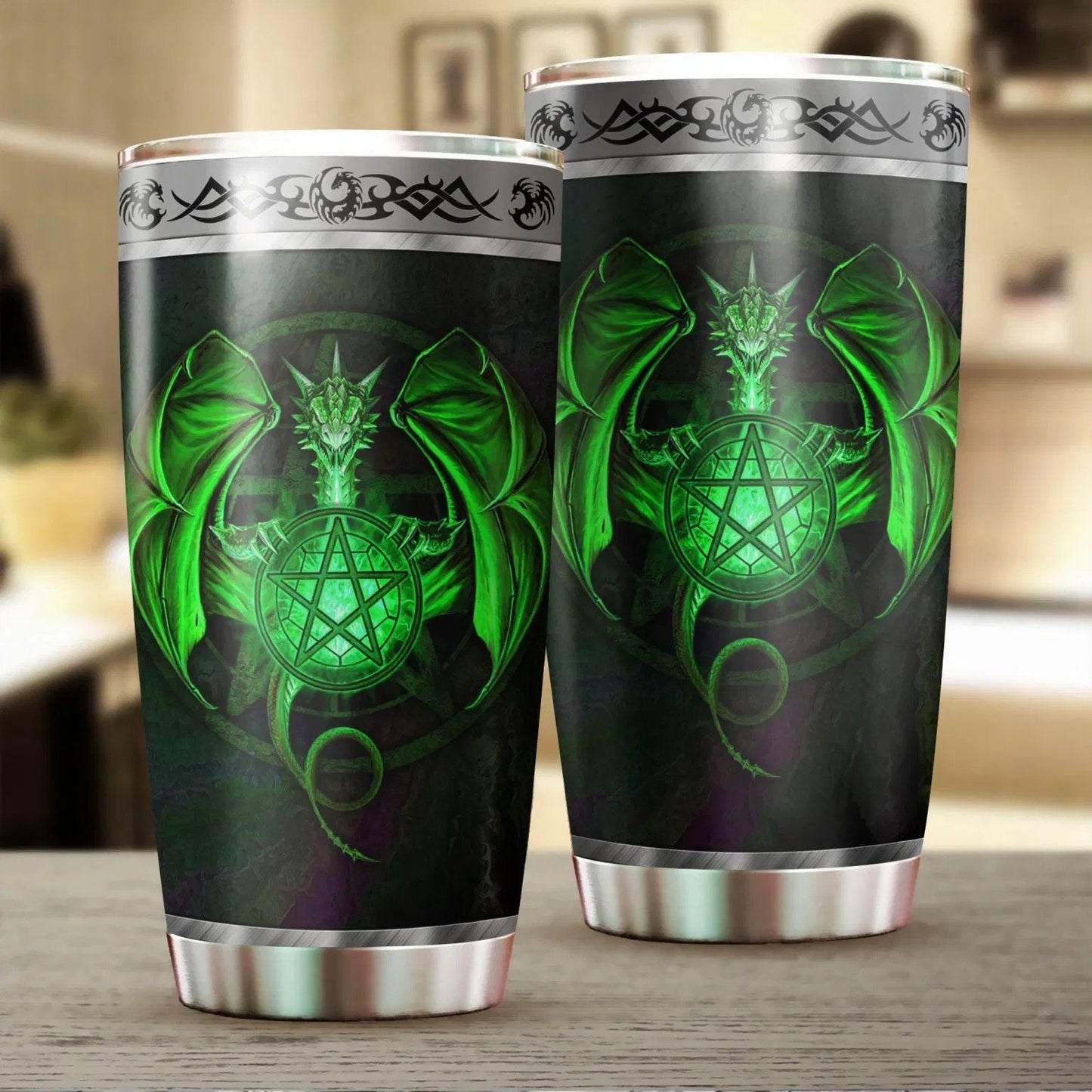 Dragon & Dungeon Tattoo Tumbler 20 Oz Pi020326-NM-Vibe Cosy™