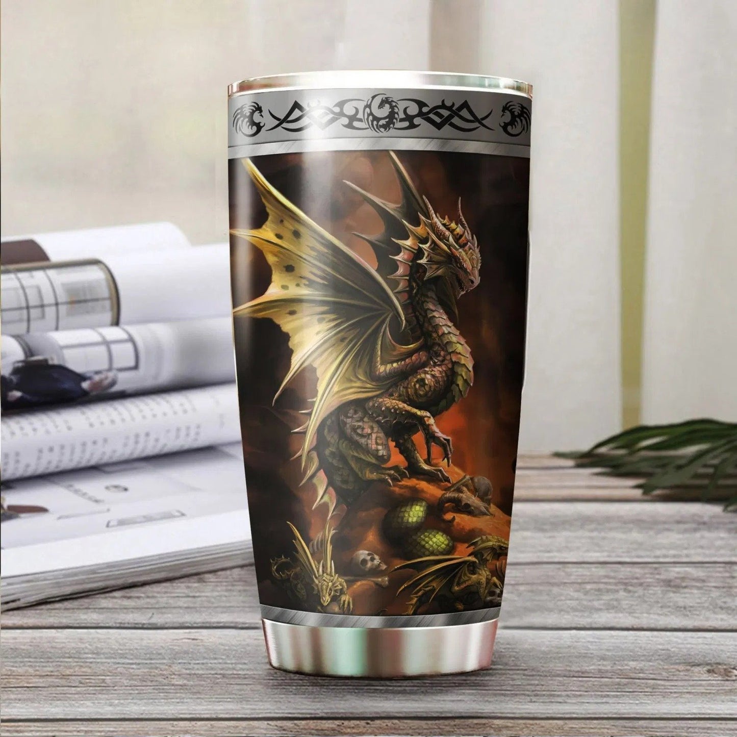 Dragon & Dungeon Tattoo Tumbler 20 Oz Pi020327-NM-Vibe Cosy™