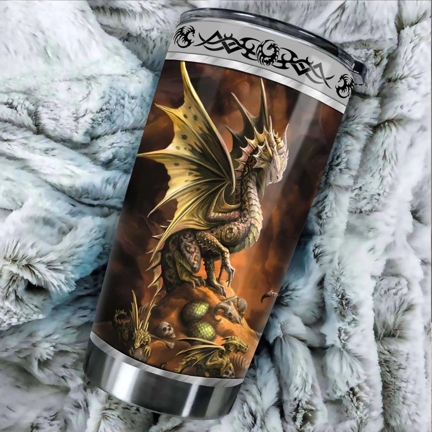 Dragon & Dungeon Tattoo Tumbler 20 Oz Pi020327-NM-Vibe Cosy™
