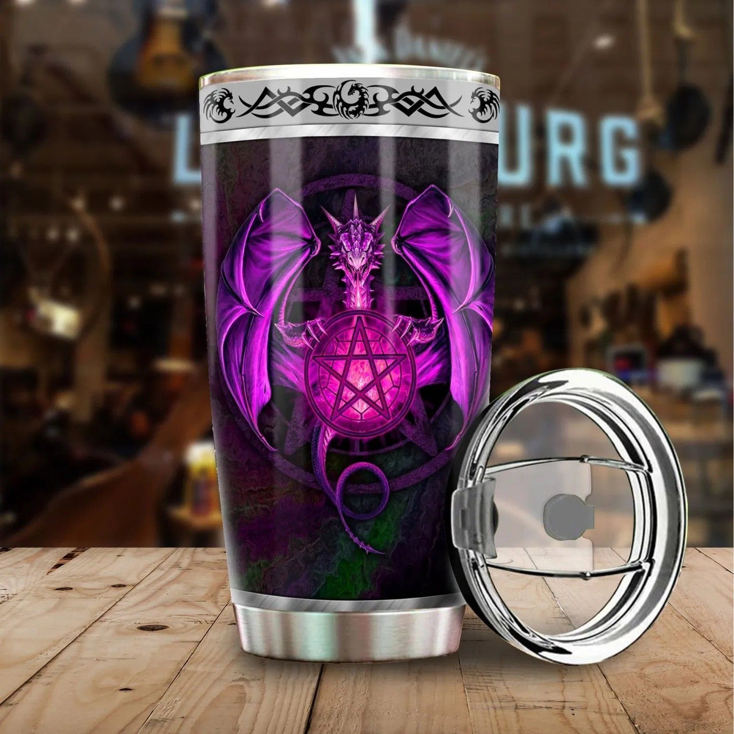 Dragon & Dungeon Tattoo Tumbler 20 Oz Pi020329-NM-Vibe Cosy™