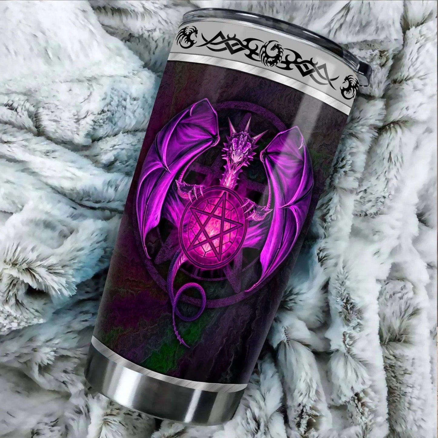 Dragon & Dungeon Tattoo Tumbler 20 Oz Pi020329-NM-Vibe Cosy™