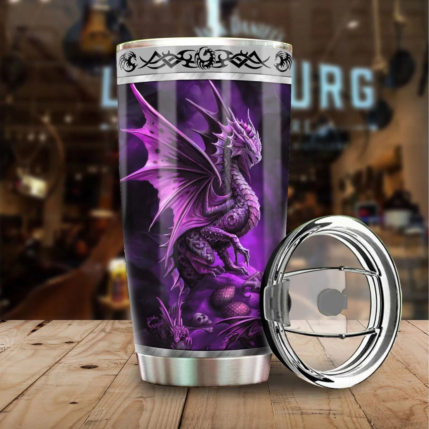 Dragon & Dungeon Tattoo Tumbler 20 Oz Pi020330-NM-Vibe Cosy™