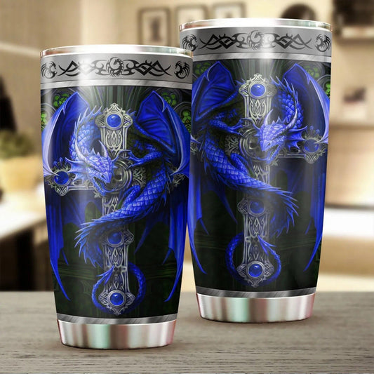 Dragon & Dungeon Tattoo Tumbler 20 Oz Pi020331-Tumbler-NM-Vibe Cosy™
