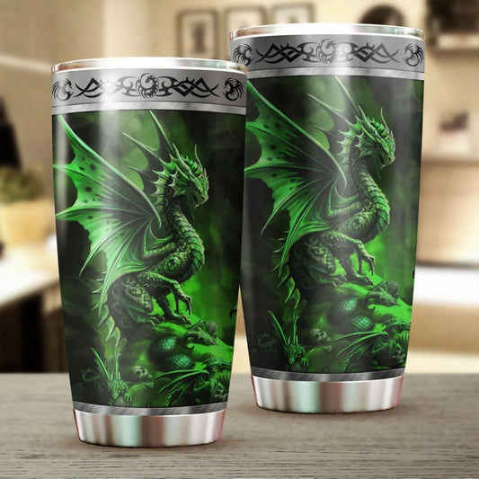 Dragon & Dungeon Tattoo Tumbler 20 Oz Pi020332-Tumbler-NM-Vibe Cosy™