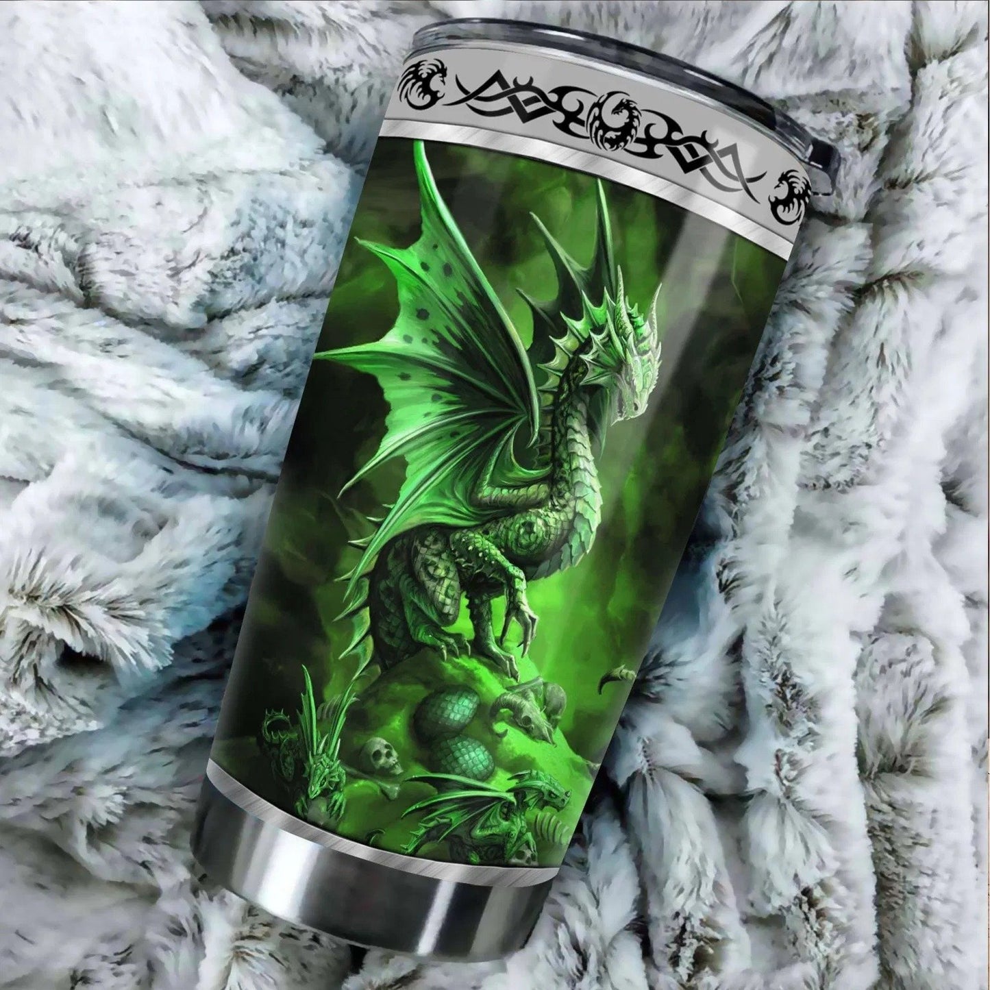 Dragon & Dungeon Tattoo Tumbler 20 Oz Pi020332-Tumbler-NM-Vibe Cosy™