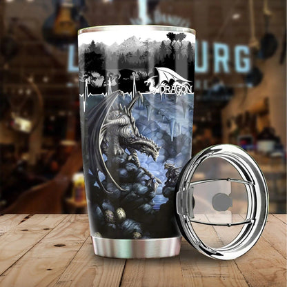 Dragon & Dungeon Tattoo Tumbler 20 Oz Pi020333-Tumbler-NM-Vibe Cosy™