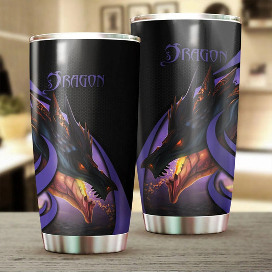 Dragon & Dungeon Tattoo Tumbler 20 Oz Pi020338-Tumbler-NM-Vibe Cosy™