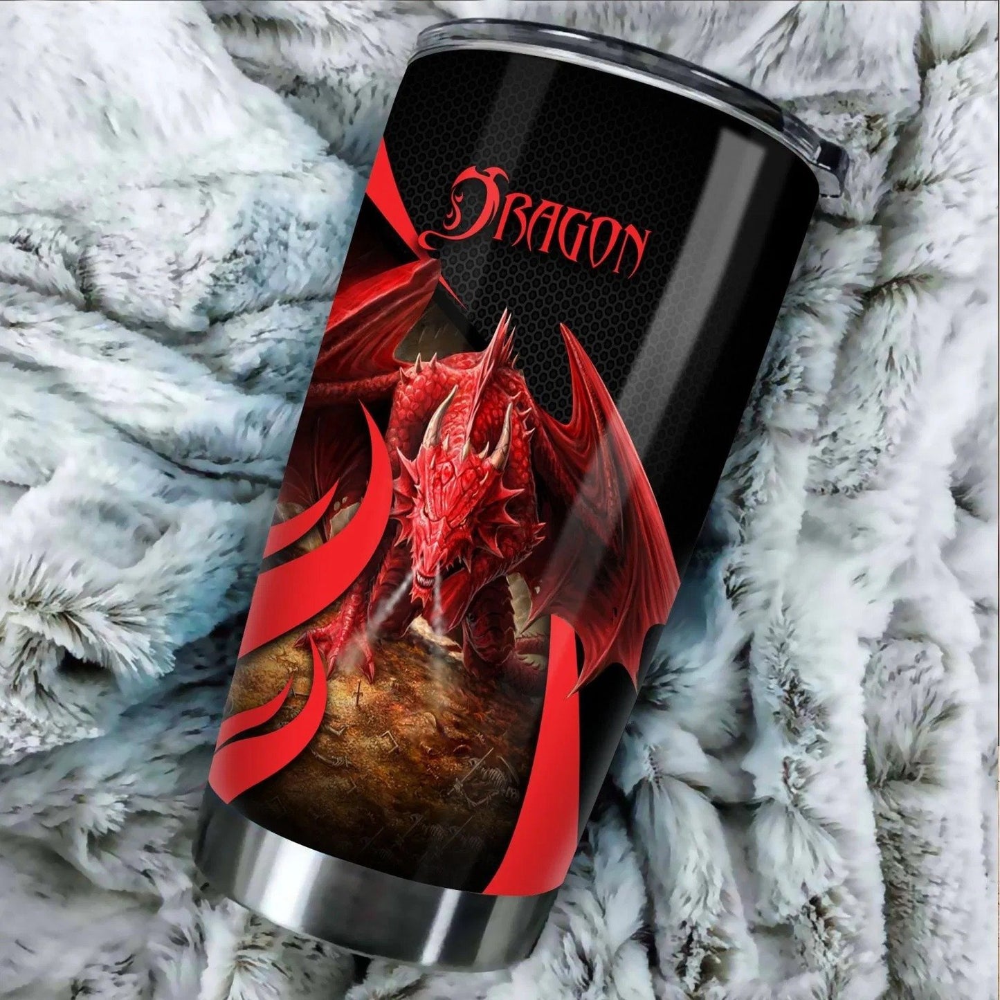 Dragon & Dungeon Tattoo Tumbler 20 Oz Pi020339-Tumbler-NM-Vibe Cosy™