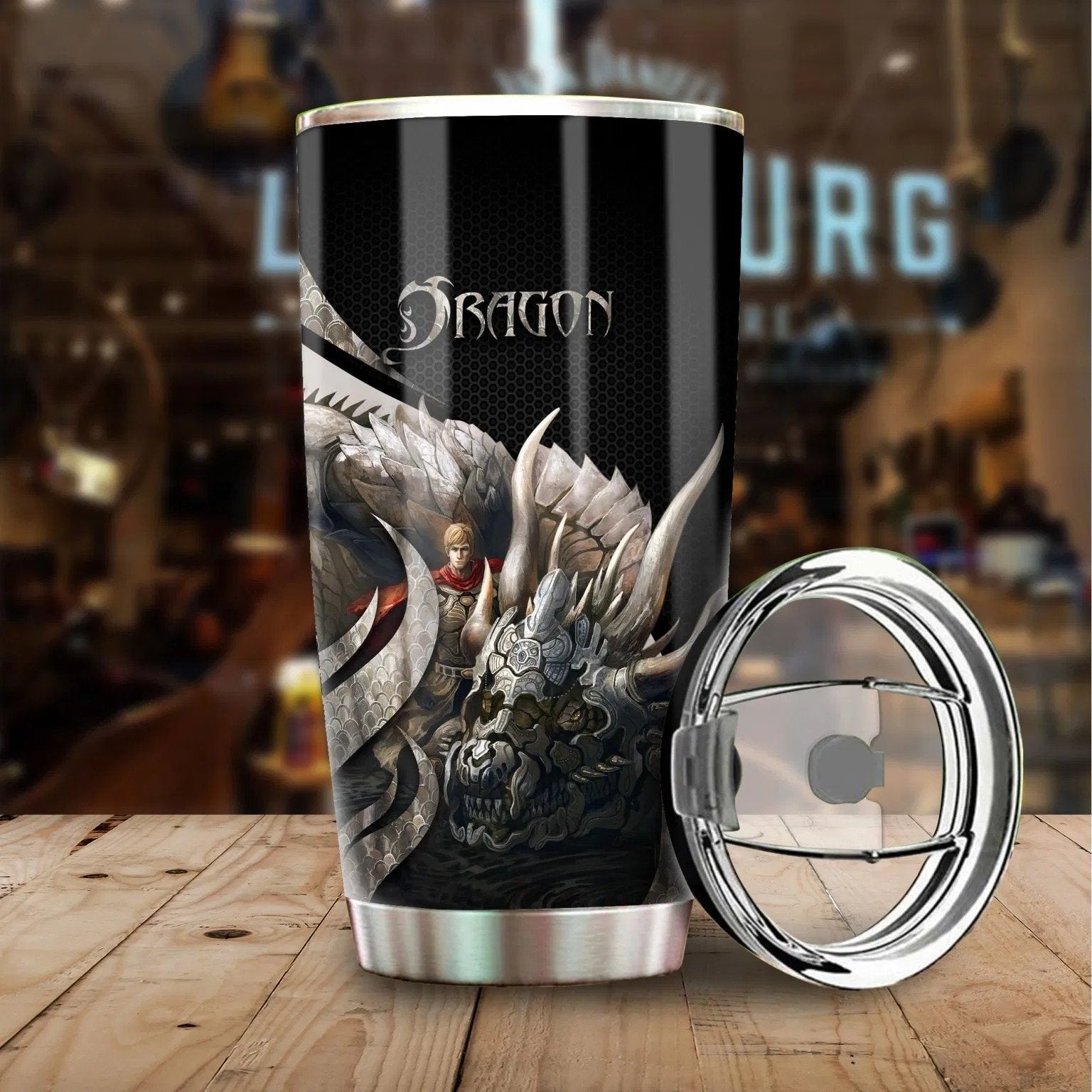 Dragon & Dungeon Tattoo Tumbler 20 Oz Pi020341-Tumbler-NM-Vibe Cosy™