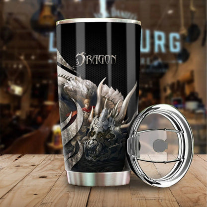 Dragon & Dungeon Tattoo Tumbler 20 Oz Pi020341-Tumbler-NM-Vibe Cosy™