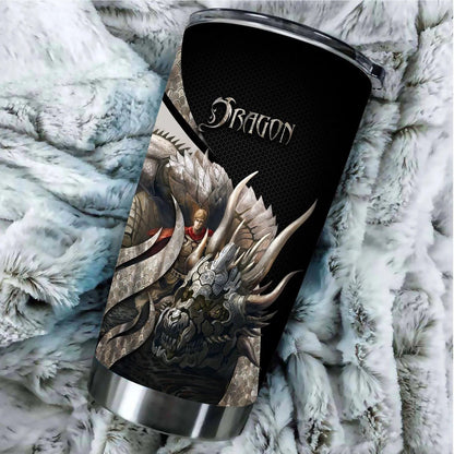 Dragon & Dungeon Tattoo Tumbler 20 Oz Pi020341-Tumbler-NM-Vibe Cosy™