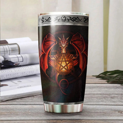 Dragon & Dungeon Tattoo Tumbler 20 Oz Pi020342-Tumbler-NM-Vibe Cosy™