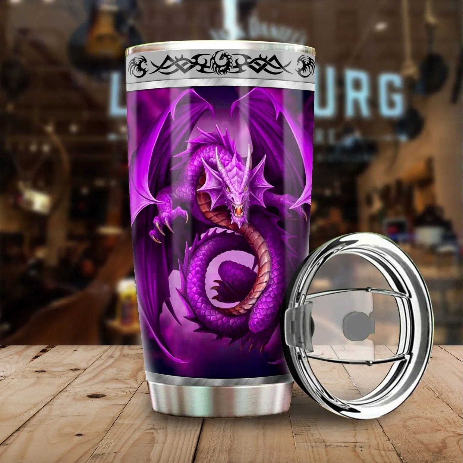 Dragon & Dungeon Tattoo Tumbler 20 Oz Pi020345-Tumbler-NM-Vibe Cosy™
