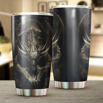 Dragon & Dungeon Tattoo Tumbler 20 Oz Pi020346-Tumbler-NM-Vibe Cosy™
