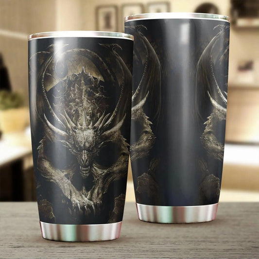 Dragon & Dungeon Tattoo Tumbler 20 Oz Pi020346-Tumbler-NM-Vibe Cosy™