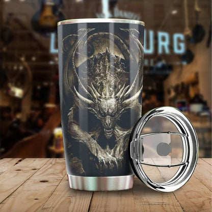 Dragon & Dungeon Tattoo Tumbler 20 Oz Pi020346-Tumbler-NM-Vibe Cosy™