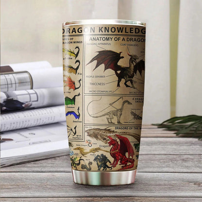 Dragon & Dungeon Tattoo Tumbler 20 Oz Pi020348-Tumbler-NM-Vibe Cosy™