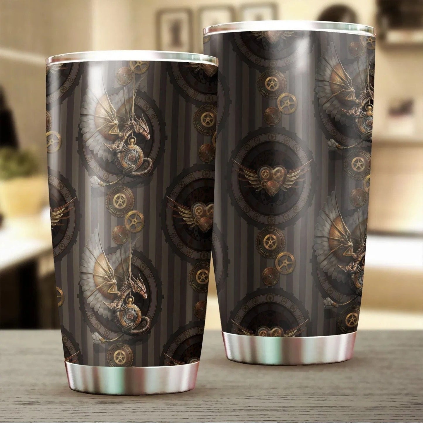 Dragon & Dungeon Tattoo Tumbler 20 Oz Pi020349-Tumbler-NM-Vibe Cosy™