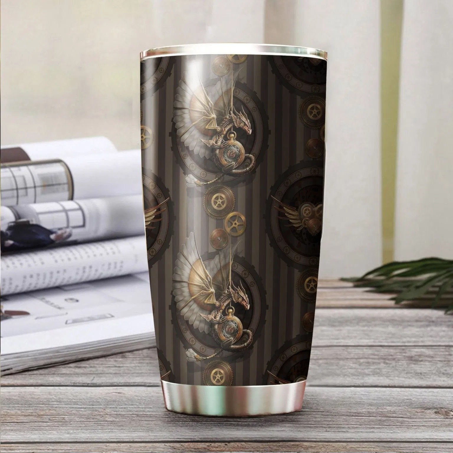 Dragon & Dungeon Tattoo Tumbler 20 Oz Pi020349-Tumbler-NM-Vibe Cosy™
