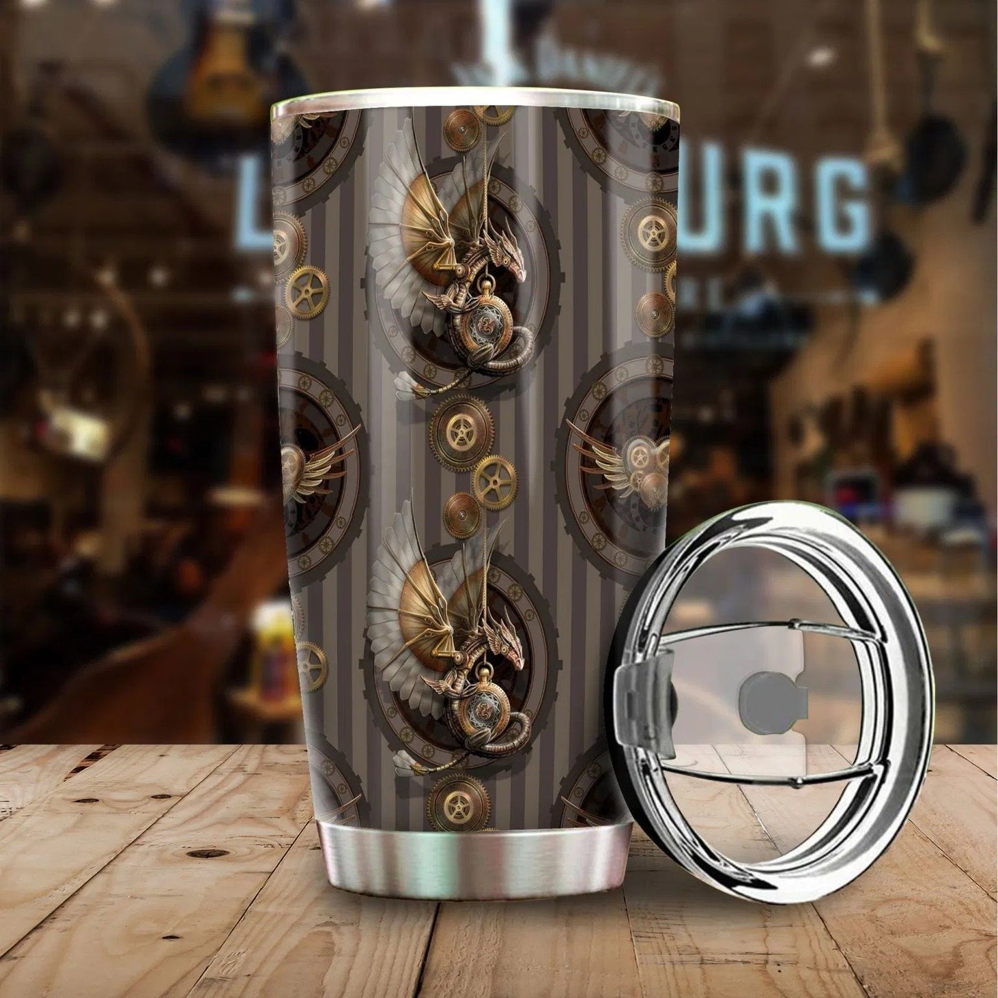 Dragon & Dungeon Tattoo Tumbler 20 Oz Pi020349-Tumbler-NM-Vibe Cosy™
