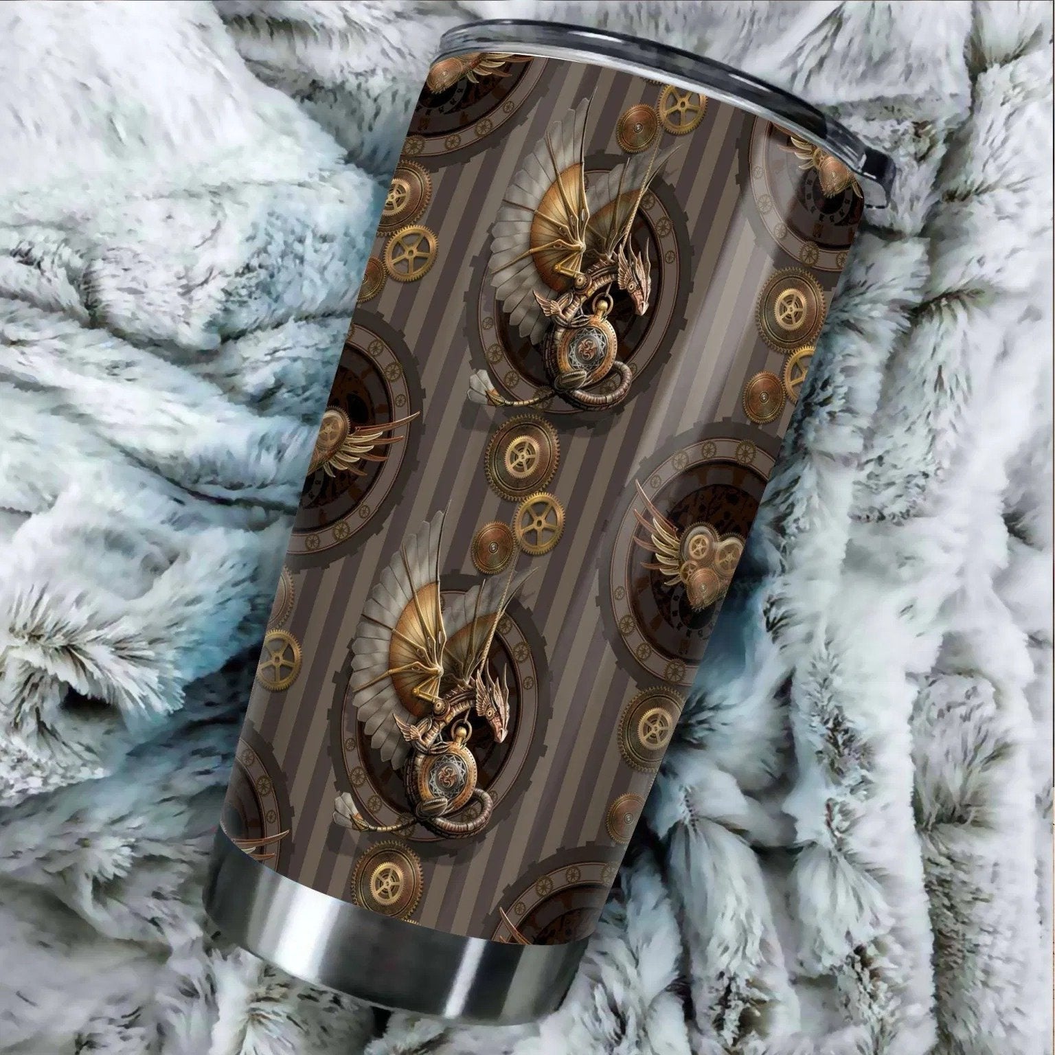 Dragon & Dungeon Tattoo Tumbler 20 Oz Pi020349-Tumbler-NM-Vibe Cosy™