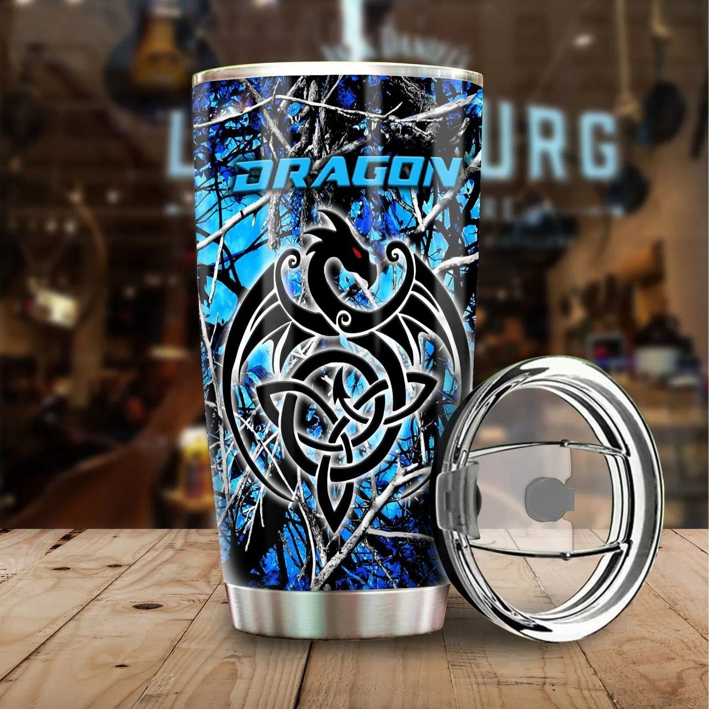 Dragon & Dungeon Tattoo Tumbler 20 Oz Pi020350-Tumbler-NM-Vibe Cosy™