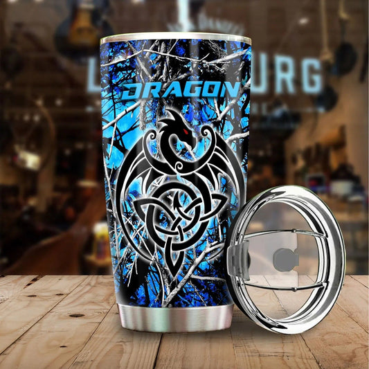 Dragon & Dungeon Tattoo Tumbler 20 Oz Pi020350-Tumbler-NM-Vibe Cosy™