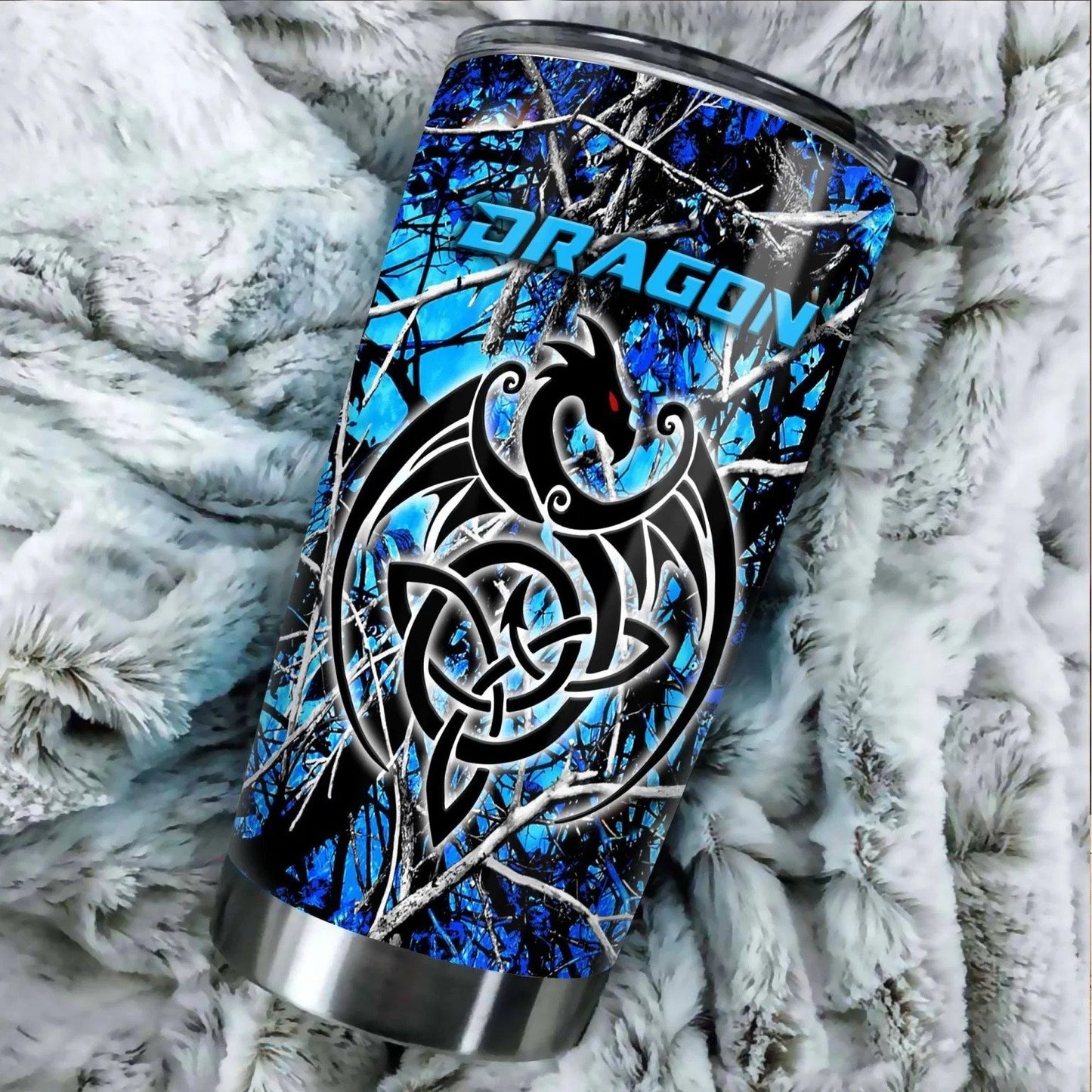 Dragon & Dungeon Tattoo Tumbler 20 Oz Pi020350-Tumbler-NM-Vibe Cosy™