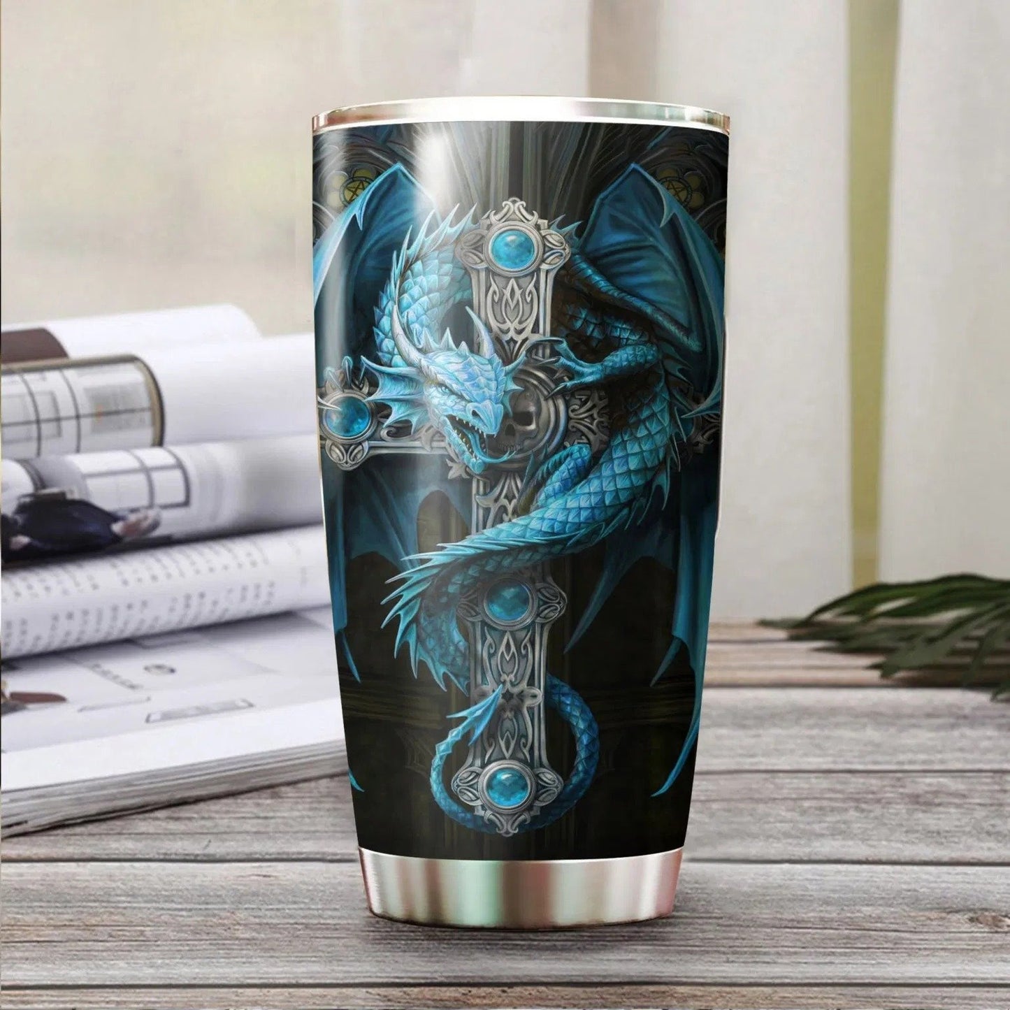 Dragon & Dungeon Tattoo Tumbler 20 Oz HAC020352-Tumbler-NM-Vibe Cosy™