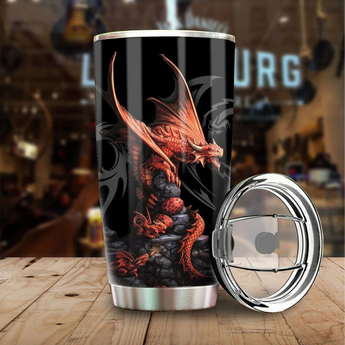 Dragon & Dungeon Tattoo Tumbler 20 Oz HAC020360-Tumbler-NM-Vibe Cosy™