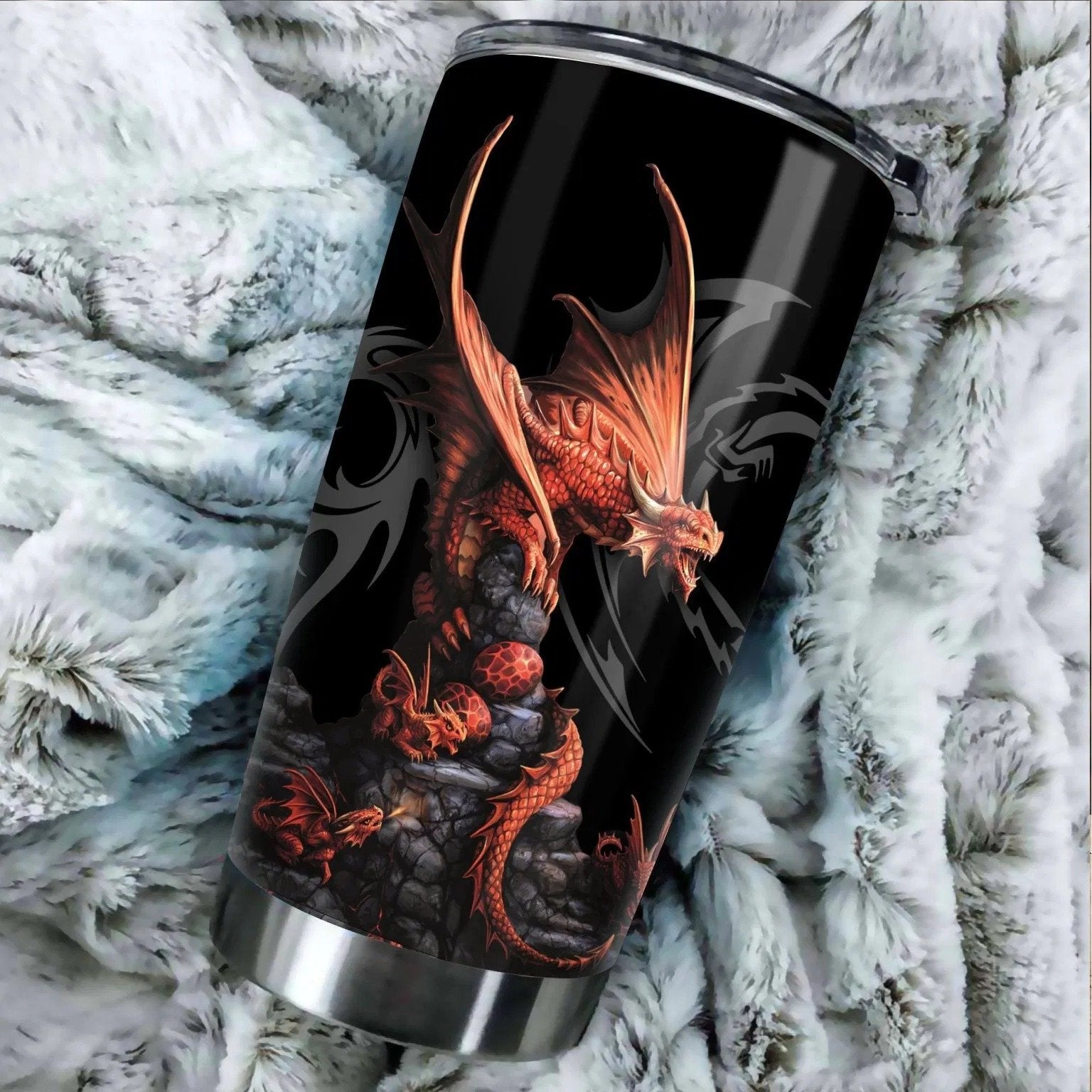 Dragon & Dungeon Tattoo Tumbler 20 Oz HAC020360-Tumbler-NM-Vibe Cosy™