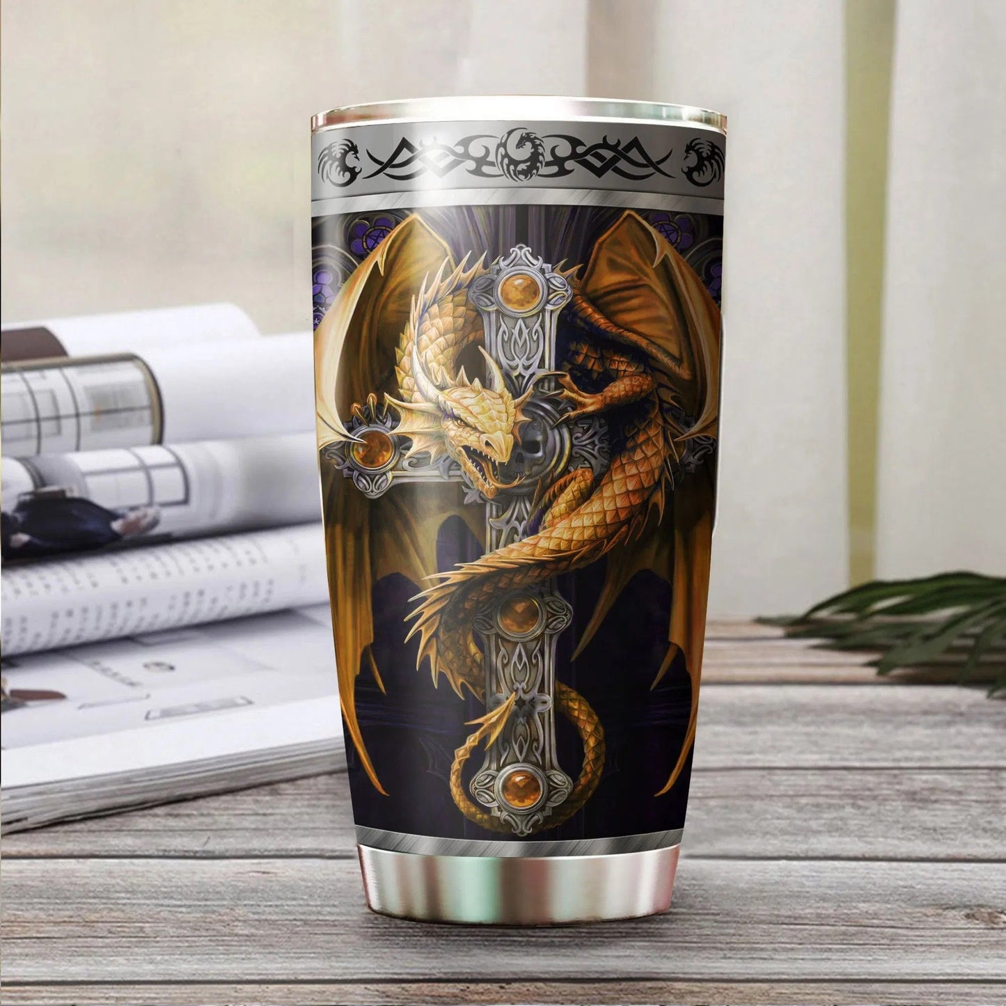 Dragon & Dungeon Tattoo Tumbler 20 Oz HAC020361 - Amaze Style™-Tumbler