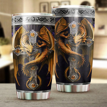 Dragon & Dungeon Tattoo Tumbler 20 Oz HAC020361 - Amaze Style™-Tumbler