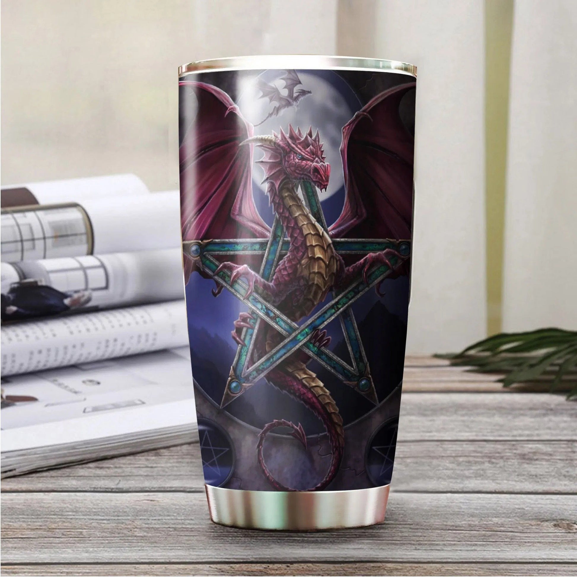 Dragon & Dungeon Tattoo Tumbler 20 Oz HAC020363-Tumbler-NM-Vibe Cosy™